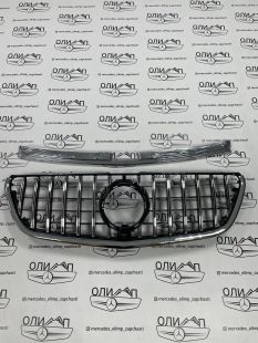 Решетка радиатора GT хром на Mercedes Vito w447, новая реплика